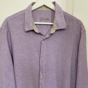 Men’s XL Tasso Elba Linen Cotton Button Up Shirt